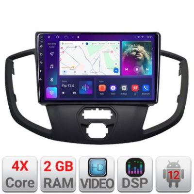 Navigatie Ford Transit V363 2015-2021 Android radio gps internet 2+32 Kit-custom+EDT-E209V2