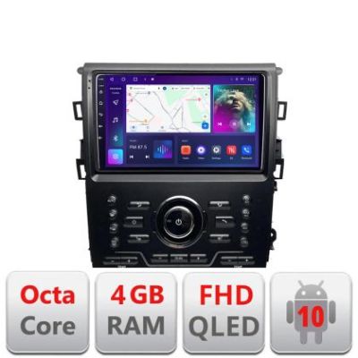 Navigatie Mondeo MK5 SYNC2 si SYNC 3 2015-2022 Android Ecran QLED octa core 4+64 carplay android auto KIT-377-sync+EDT-E309V3