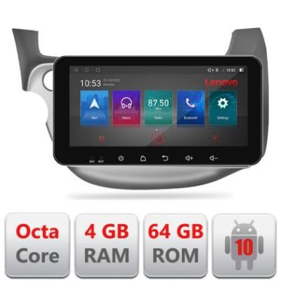 Navigatie Honda Fit 2008-2013 Android radio gps internet Octa Core 4+64 LTE ecran de 10.33' wide Kit-fit-08+EDT-E511-PRO