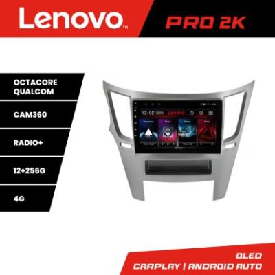 Navigatie Subru Legacy 2010-2015 Lenovo Kit-458 8 core QLED 2K 12+256 360 Android Waze USB Navigatie Internet Youtube Radio