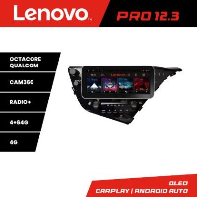 Navigatie Toyota Camry 2017-2021 Lenovo PRO 4+64 12.3 inch qled android 4G DSP gps internet  Kit-camry-2018