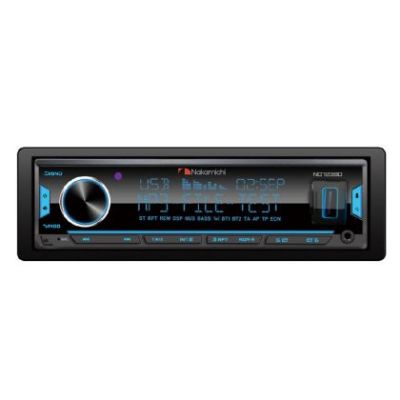 Receiver Nakamichi 1DIN cu USB si bluetooth DSP Multi-Color, fata detasabila, 4X50W max, 3preout 4V , iesire optica, App control(Android, IOS)