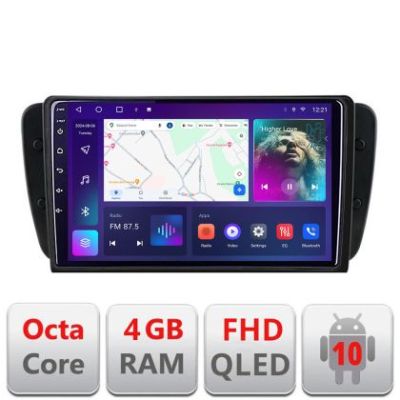 Navigatie Seat Ibiza 2008-2014 B-246 Android Ecran QLED octa core 4+64 carplay android auto KIT-246+EDT-E309V3