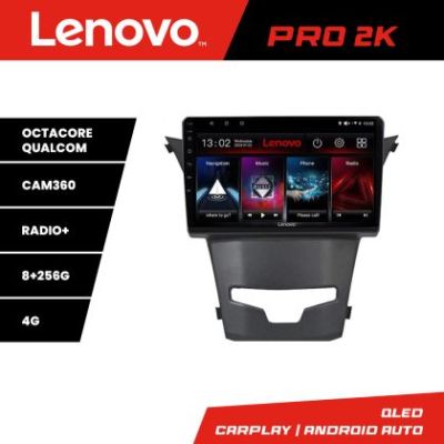 Navigatie Ssangyong Korando 2014-2019 Lenovo Kit-1159 8 core QLED 2K 8+256 360 Android Waze USB Navigatie Internet Youtube Radio