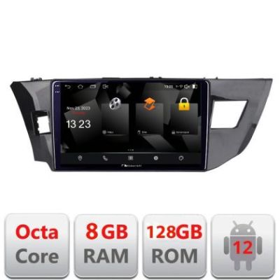 Navigatie Toyota Corolla 2013-2017 5960Pro-470 Android Octa Core Qualcomm 2K Qled 8+128 DTS DSP 360 4G Optical