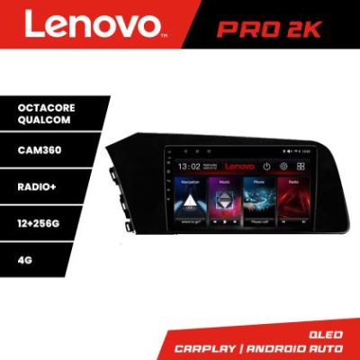 Navigatie Hyundai Elantra 2021- Lenovo Kit-elantra2021 8 core QLED 2K 12+256 360 Android Waze USB Navigatie Internet Youtube Radio