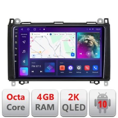 Navigatie Mercedes VW C-068 Android Octa Core Ecran 2K QLED GPS 4G 4+32GB 360 KIT-068+EDT-E409-2K