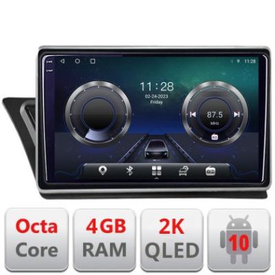 Navigatie Audi Q5 2008-2016 NON-MMI C-Q5 Android Octa Core Ecran 2K QLED GPS 4G 4+32GB 360 KIT-Q5+EDT-E410-2K