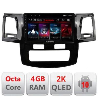 Navigatie Toyota Hilux 2008-2014 L-143, Octacore, 4Gb RAM, 64Gb Hdd, 4G, QLED 2K, DSP, Carplay, Bluetooth