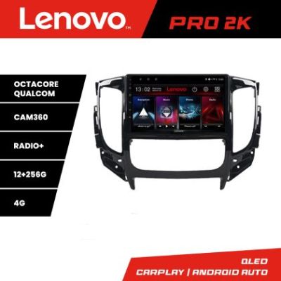 Navigatie Mitsubishi L200 2014-2020 Lenovo Kit-1094 8 core QLED 2K 12+256 360 Android Waze USB Navigatie Internet Youtube Radio