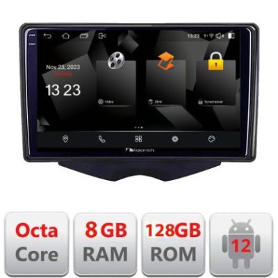 Navigatie HHyundai Veloster Android Octa Core Qualcomm 2K Qled 8+128 DTS DSP 360 4G Optical