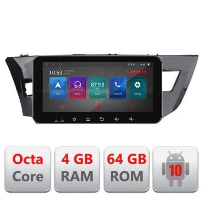 Navigatie Toyota Corolla 2013-2017 I-470 4+64 ecran 10.33" Android Waze USB Navigatie Internet Youtube Radio