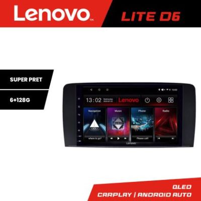 Navigatie Mercedes Clasa R Lenovo Kit-215 8 core 6+128 GB Android Waze USB Navigatie Internet Youtube Radio