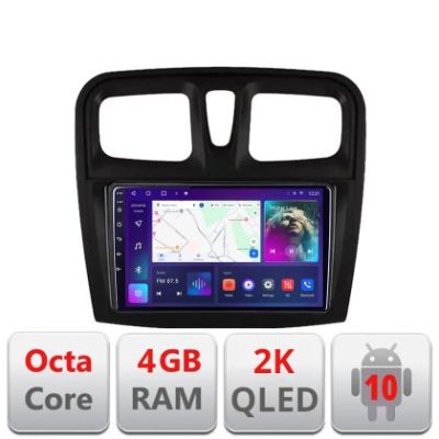 Navigatie Dacia Sandero 2012-2020 var B Android Octa Core Ecran 2K QLED GPS 4G 4+32GB 360 kit-sandero-variantb+EDT-E409-2K