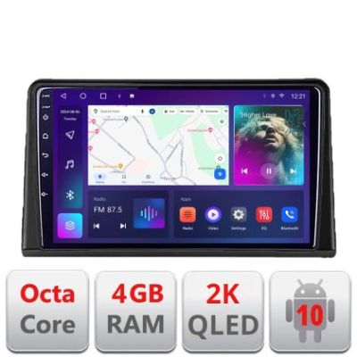 Navigatie Renault Express  Android Octa Core Ecran 2K QLED GPS 4G 4+32GB 360 kit-express+EDT-E409-2K