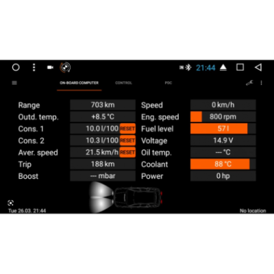 BMW-IBUS Modul retinere amplificator, setari si informatii ale masinii