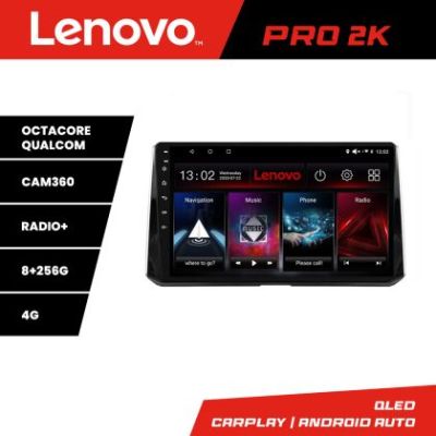 Navigatie Toyota Corolla 2019- Lenovo Kit-388-levin 8 core QLED 2K 8+256 360 Android Waze USB Navigatie Internet Youtube Radio