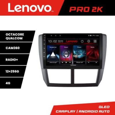 Navigatie Subaru Forester 2007-2013 Lenovo Kit-SU01 8 core QLED 2K 12+256 360 Android Waze USB Navigatie Internet Youtube Radio