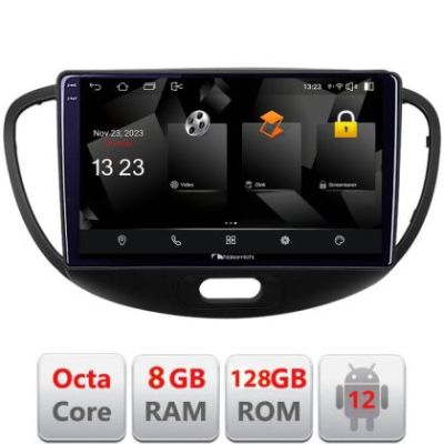 Navigatie HHyundai I10 2007-2013 Android radio gps internet octa core 8+128 carplay android auto