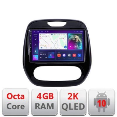 Navigatie Renault Captur C-CAPTUR Android Octa Core Ecran 2K QLED GPS 4G 4+32GB 360 KIT-CAPTUR+EDT-E409-2K