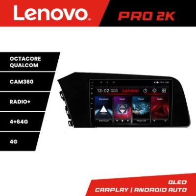 Navigatie Hyundai Elantra 2021- Lenovo Kit-elantra2021 8 core QLED 2K 4+64 360 Android Waze USB Navigatie Internet Youtube Radio