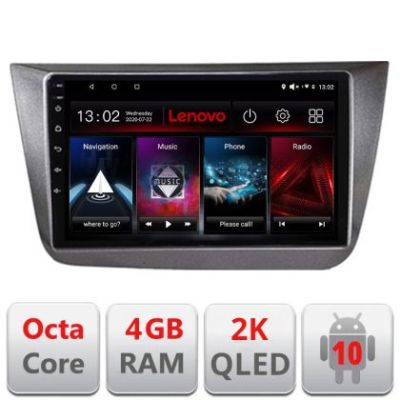 Navigatie Seat Altea 2005-2014, Octacore Qualcomm, 4Gb RAM, 64Gb Hdd, 4G, Qled 2K, DSP, Carplay, Bluetooth KIT-altea+EDT-E509v2-2K