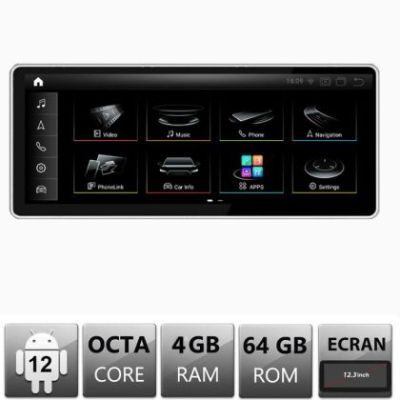 Navigatie Audi Q7 MMI2G 2005-2008 Android Octa Core 4+64 12.3" 1920x720