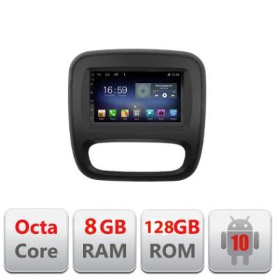 Navigatie Renault Trafic 2014-2017 F-rt09 Octa Core cu Android Radio Bluetooth Internet GPS WIFI DSP 8+128GB 4G