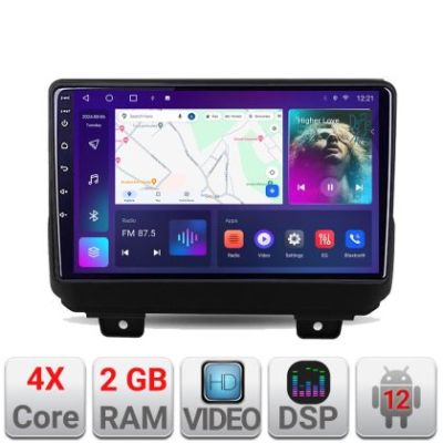 Navigatie Jeep Wrangler 2018- A-WRANGLER  2+32 GB Android Waze USB Navigatie Internet Youtube Radio