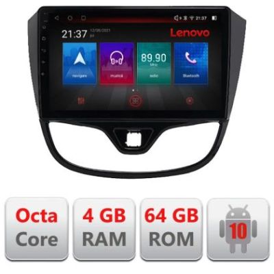 Navigatie Opel Karl 2017- E-karl Octa Core cu Android Radio Bluetooth Internet GPS WIFI DSP 4+64GB 4G