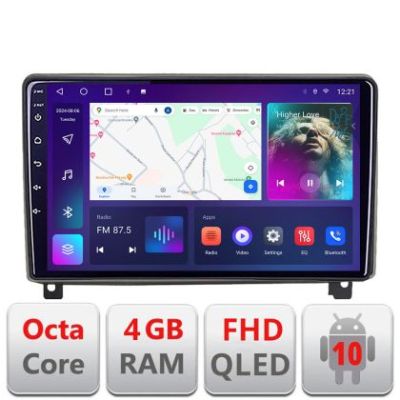 Navigatie Peugeot 407 2004-2011  Android Ecran QLED octa core 4+64 carplay android auto KIT-407+EDT-E309V3