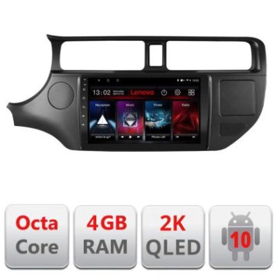 Navigatie Kia Rio 2011-2014 L-rio-11, Octacore, 4Gb RAM, 64Gb Hdd, 4G, QLED 2K, DSP, Carplay, Bluetooth