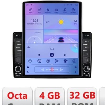 Navigatie universala 2din-2 ecran tip TESLA 9.7" cu Android Radio Bluetooth Internet GPS WIFI 4+32GB DSP 4G O