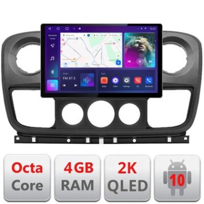 Navigatie dedicata Opel Movano, Renault Master 2010-2021 Edonav ecran 13" 2K 8 si 128 Android Waze USB Navigatie 4G 360 Toslink Yotube V1