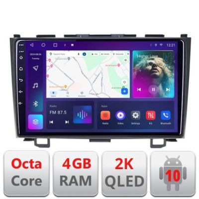 Navigatie Honda CR-V C-009 Android Octa Core Ecran 2K QLED GPS 4G 4+32GB 360 KIT-009+EDT-E409-2K