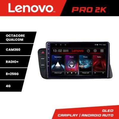 Navigatie Audi A4 2008-2016 NON-MMI Lenovo Kit-A4 8 core QLED 2K 8+256 360 Android Waze USB Navigatie Internet Youtube Radio