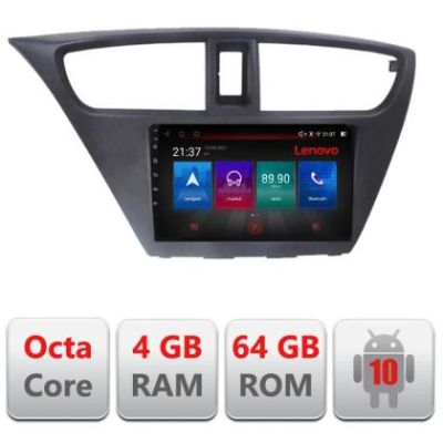 Navigatie Honda Civic 2012-2016 E-CIVIC Octa Core cu Android Radio Bluetooth Internet GPS WIFI DSP 4+64GB 4G