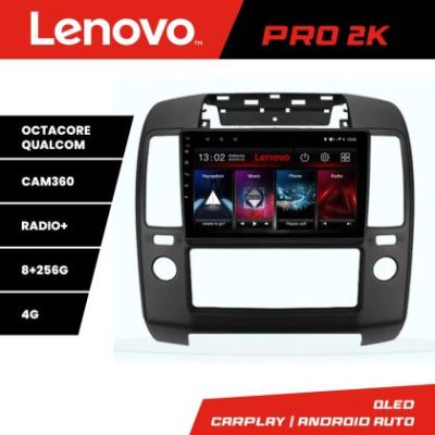 Navigatie Nissan Navara Pathfinder 2005-2010 Lenovo Kit-NAV5 8 core QLED 2K 8+256 360 Android Waze USB Navigatie Internet Youtube Radio