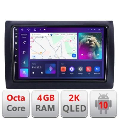 Navigatie Fiat Stilo C-STILO Android Octa Core Ecran 2K QLED GPS 4G 4+32GB 360 KIT-stilo+EDT-E409-2K