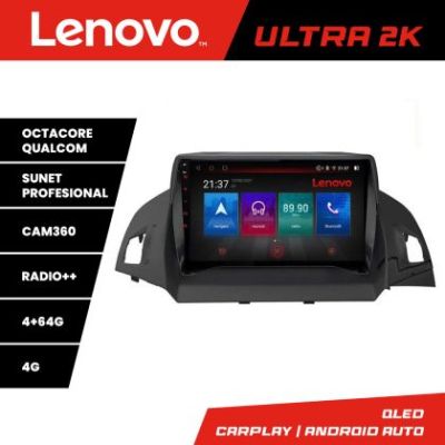 Navigatie Ford Kuga 2013-2017 Lenovo Kit-362 8 core QLED Qualcomm 4+64 360 Android Waze USB Navigatie Internet Youtube Radio