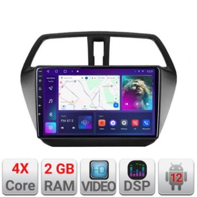 Navigatie Suzuki S-Cross Quad Core A-337  2+32 GB Android Waze USB Navigatie Internet Youtube Radio