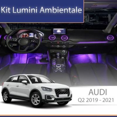 Lumini ambientale Audi Q2 2019-2021 set complet control telefon sau sistem original