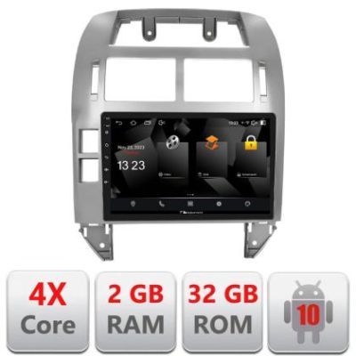 Navigatie VW Polo 2004-2011 Android radio gps internet quad core 2+32 carplay android auto