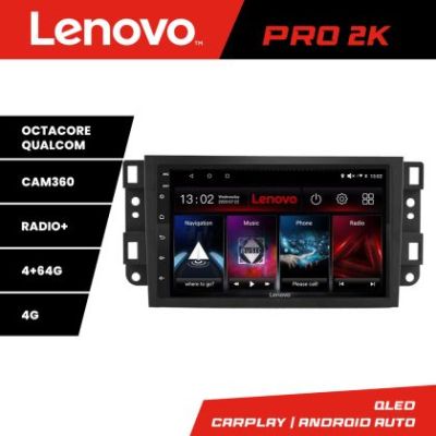 Navigatie Chevrolet Captiva Lenovo Kit-020 8 core QLED 2K 4+64 360 Android Waze USB Navigatie Internet Youtube Radio