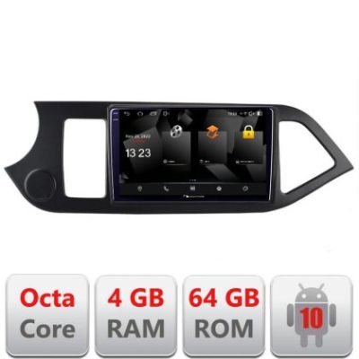 Navigatie Kia Picanto 2011-2015 5510-217 Android Octa Core 720p 4+64 DSP 360 camera carplay android auto