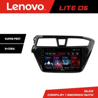 Navigatie Hyundai i20 2015-2018 Lenovo Kit-517 8 core 6+128 GB Android Waze USB Navigatie Internet Youtube Radio