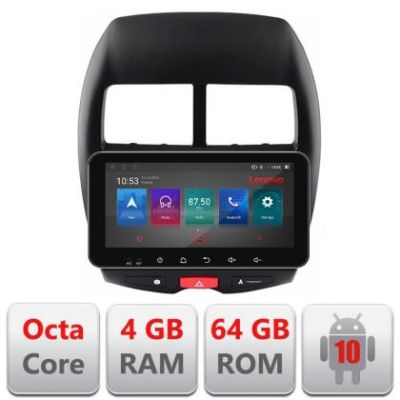 Navigatie Mistubishi ASX I-026 4+64 ecran 10.33" Android Waze USB Navigatie Internet Youtube Radio