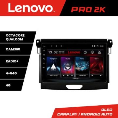 Navigatie Ford Ranger Lenovo Kit-574 8 core QLED 2K 4+64 360 Android Waze USB Navigatie Internet Youtube Radio