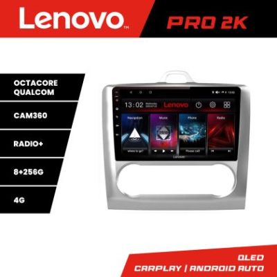 Navigatie Ford Focus 2 Automat Lenovo Kit-140-automatic 8 core QLED 2K 8+256 360 Android Waze USB Navigatie Internet Youtube Radio