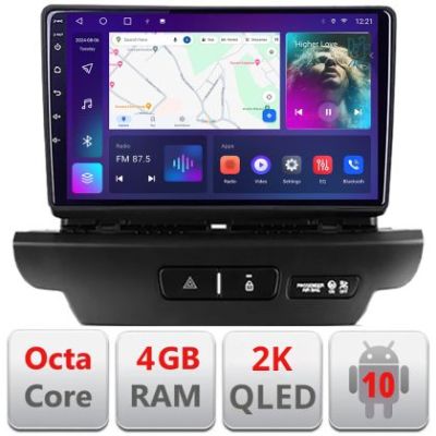 Navigatie Kia Ceed 2018-2020 Android ecran Qled 2K Octa core 4+32 KIT-ceed18+EDT-E409-2K